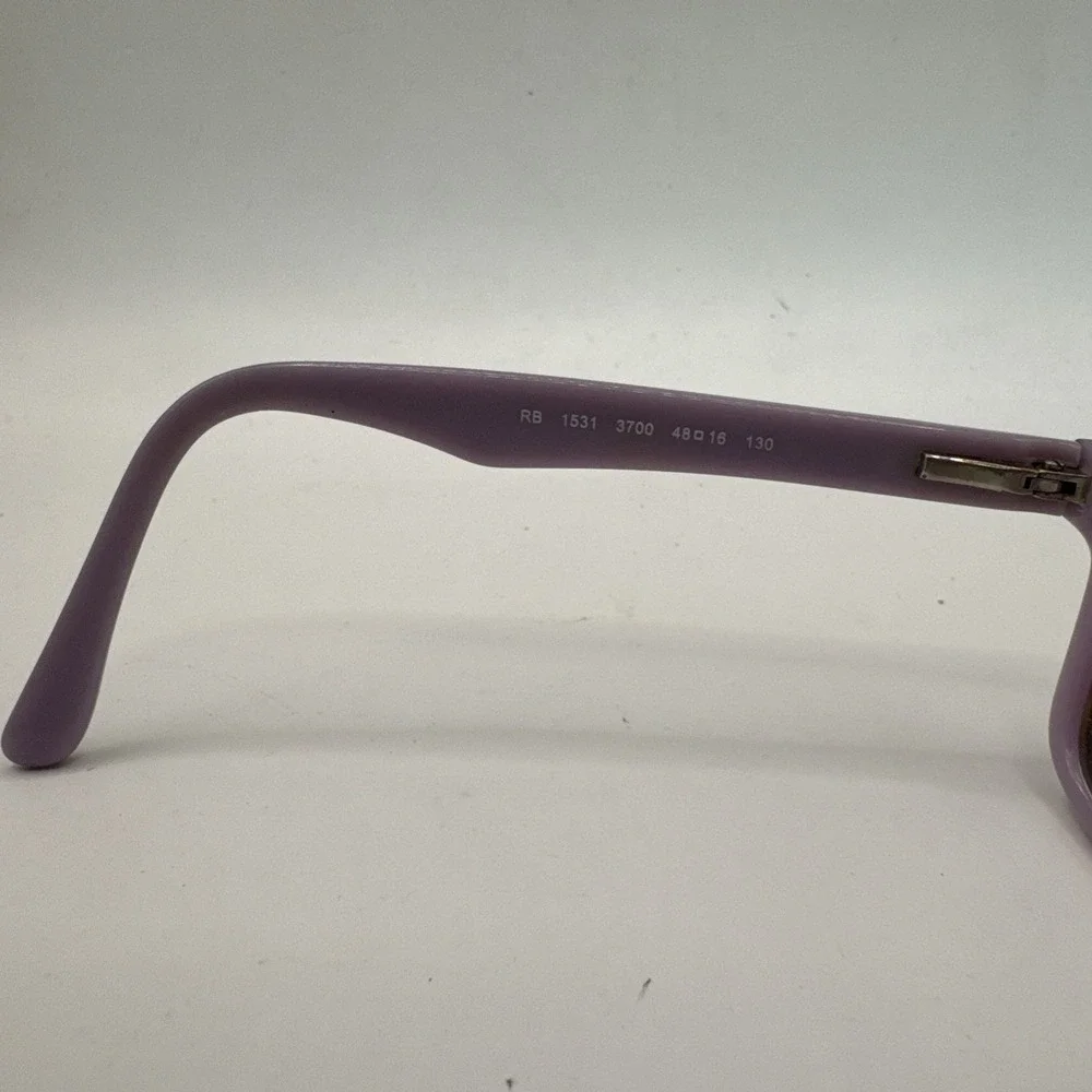 Ray-Ban‎ RB 1531 Eyeglass Frames 48-16-130 Purple Grey Rectangular *FRAMES ONLY*